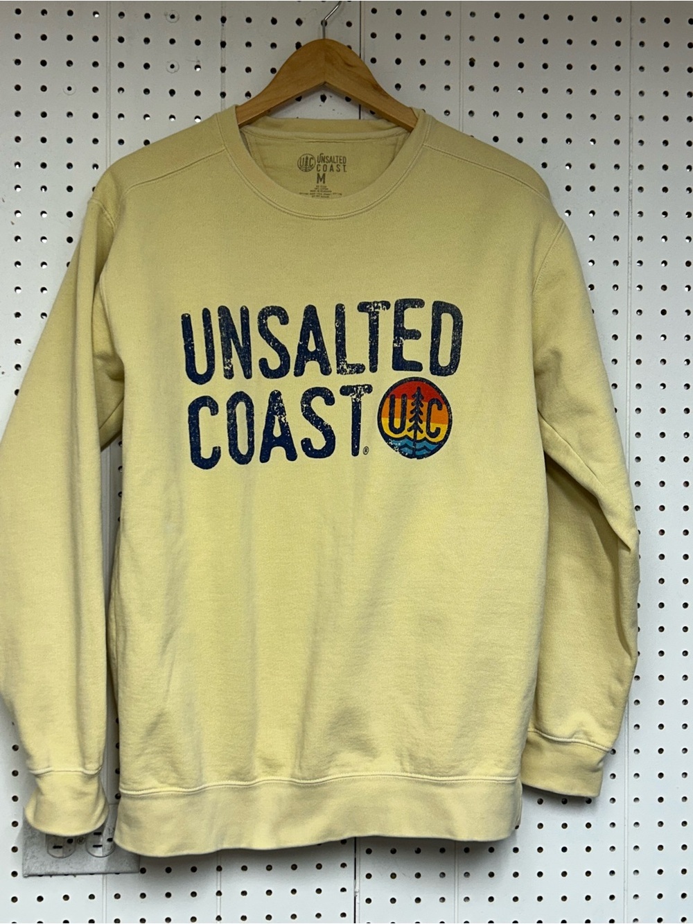 Unsalted Coast Crewneck Sweatshirt in Butter Yellow